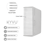 Compact Aluminium Hair Comb – Wide Styling Comb (A7)