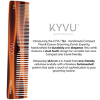 Handmade 16.6 cm Compact  Grooming Comb (T12)