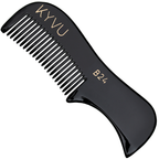KYVU B24 handmade black moustache comb 7.5cm fine teeth