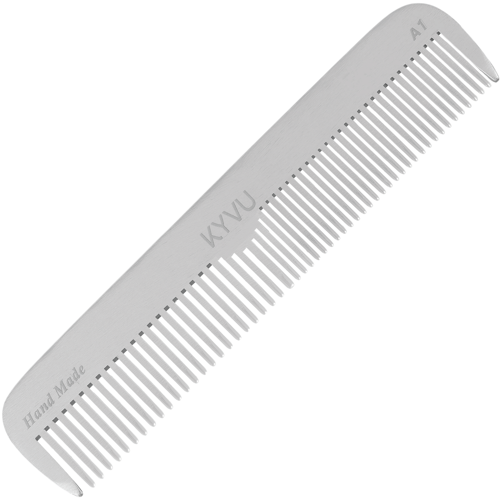 Großer Aluminium-Zweizahnkamm – Friseurkamm (A1)