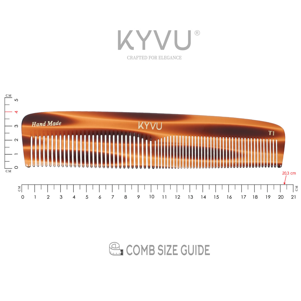 Handmade 20.3 cm Styling & Grooming Comb (T1)