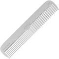 KYVU A1 handmade metal dual-tooth hair comb in anodized aluminium, fine and coarse teeth, for men and women