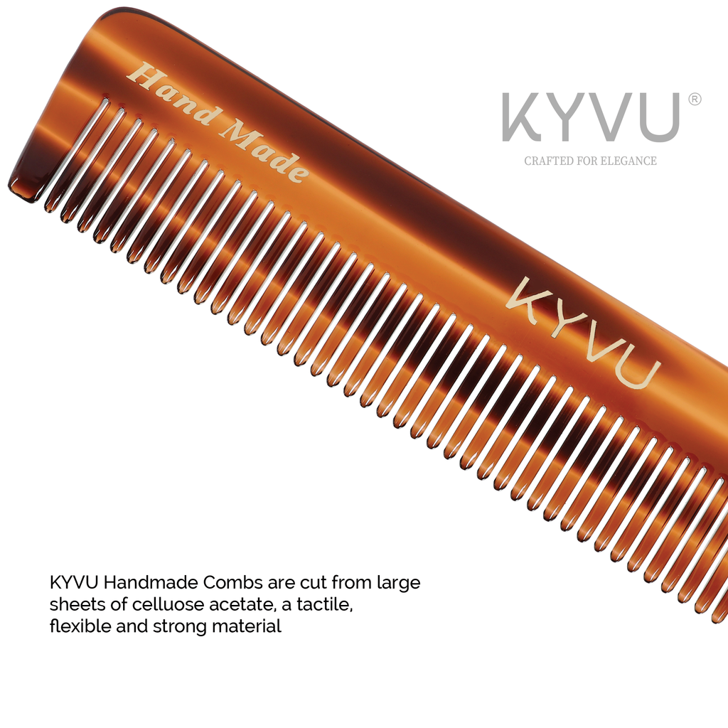 KYVU T10 cellulose acetate close-up showing warm mottled tortoiseshell pattern