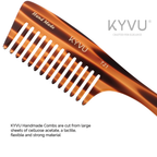 KYVU T21 cellulose acetate close-up showing warm mottled tortoiseshell pattern