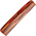 KYVU T6 handmade tortoiseshell fine-tooth comb in cellulose acetate, for fine, thin and straight hair