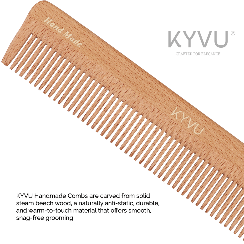 KYVU W8 steam beech wood close-up showing natural grain and untreated finish